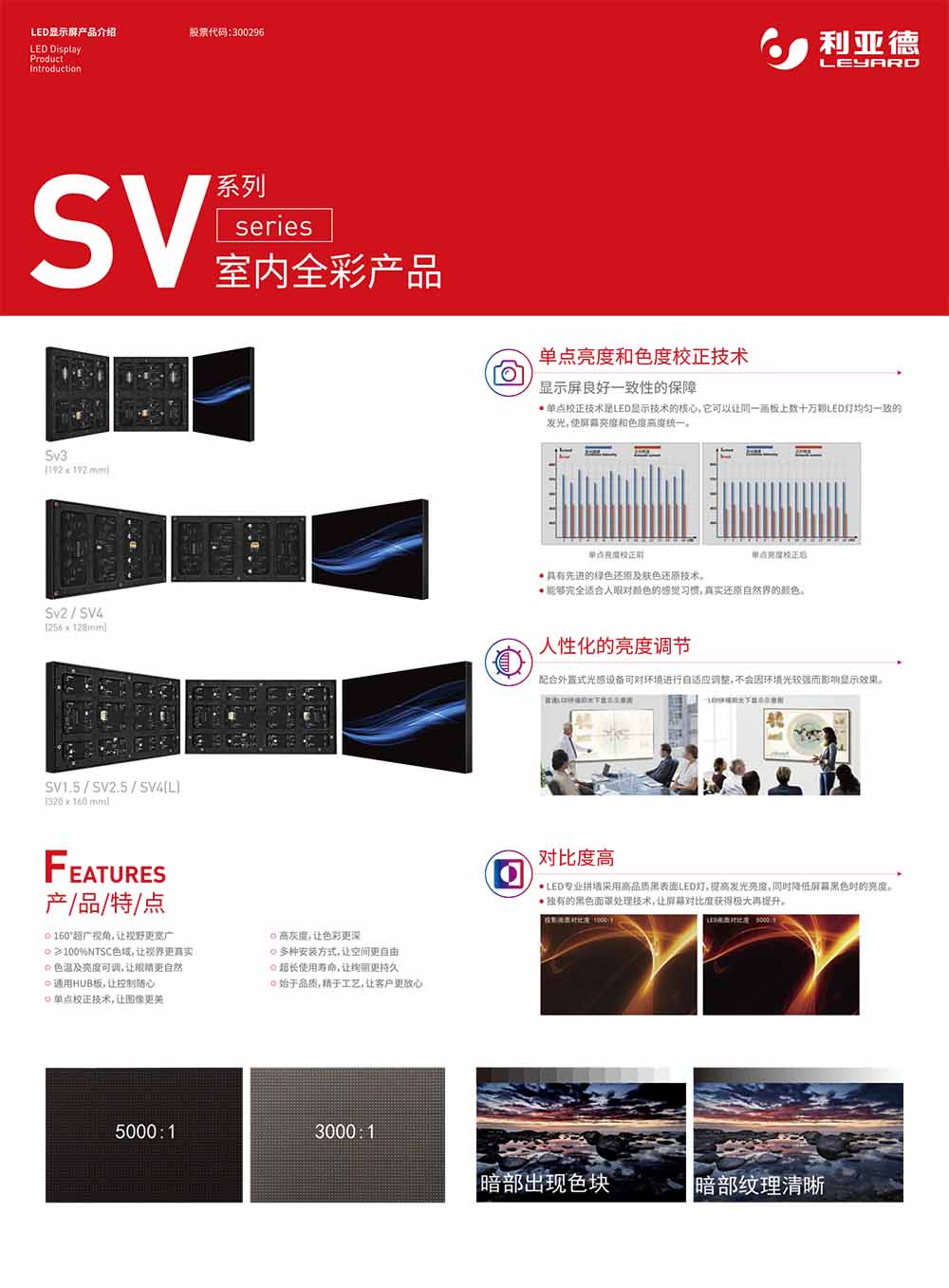 利亚德SV系列室内全彩产品